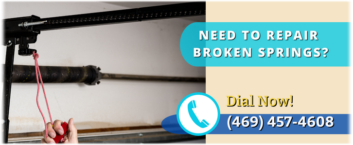 Broken Garage Door Spring Repair Plano TX